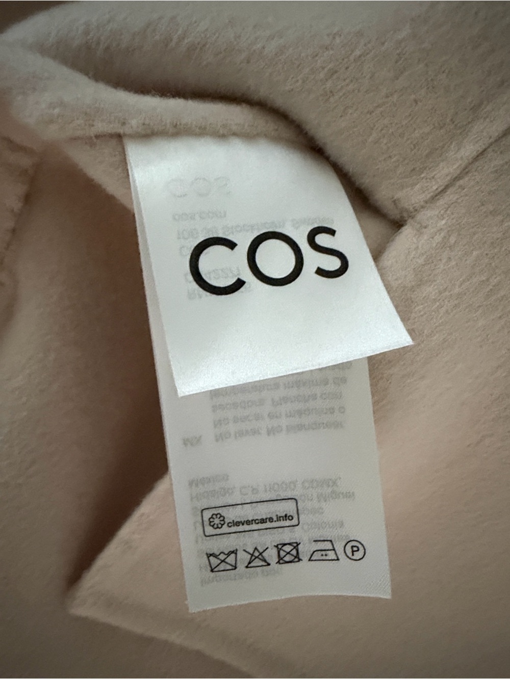 COS Cream V-Neck Sleeveless Wool vest tunic size 6 - Picture 4 of 8